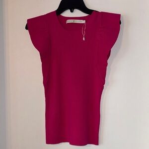 Marie Oliver Flutter Sleeve Sweater Top